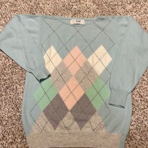 Pringle of Scotland cashmere argyle sweater. Great condition.